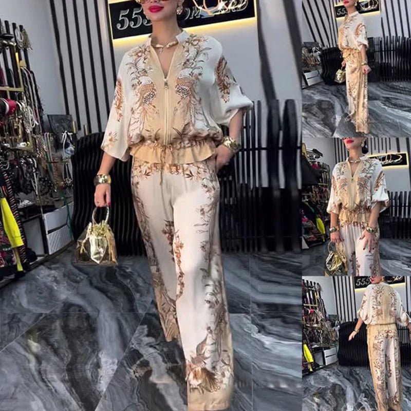 💕Limited Sale 49% OFF💕Women’s Elegant Zip-Up Two-Piece Set