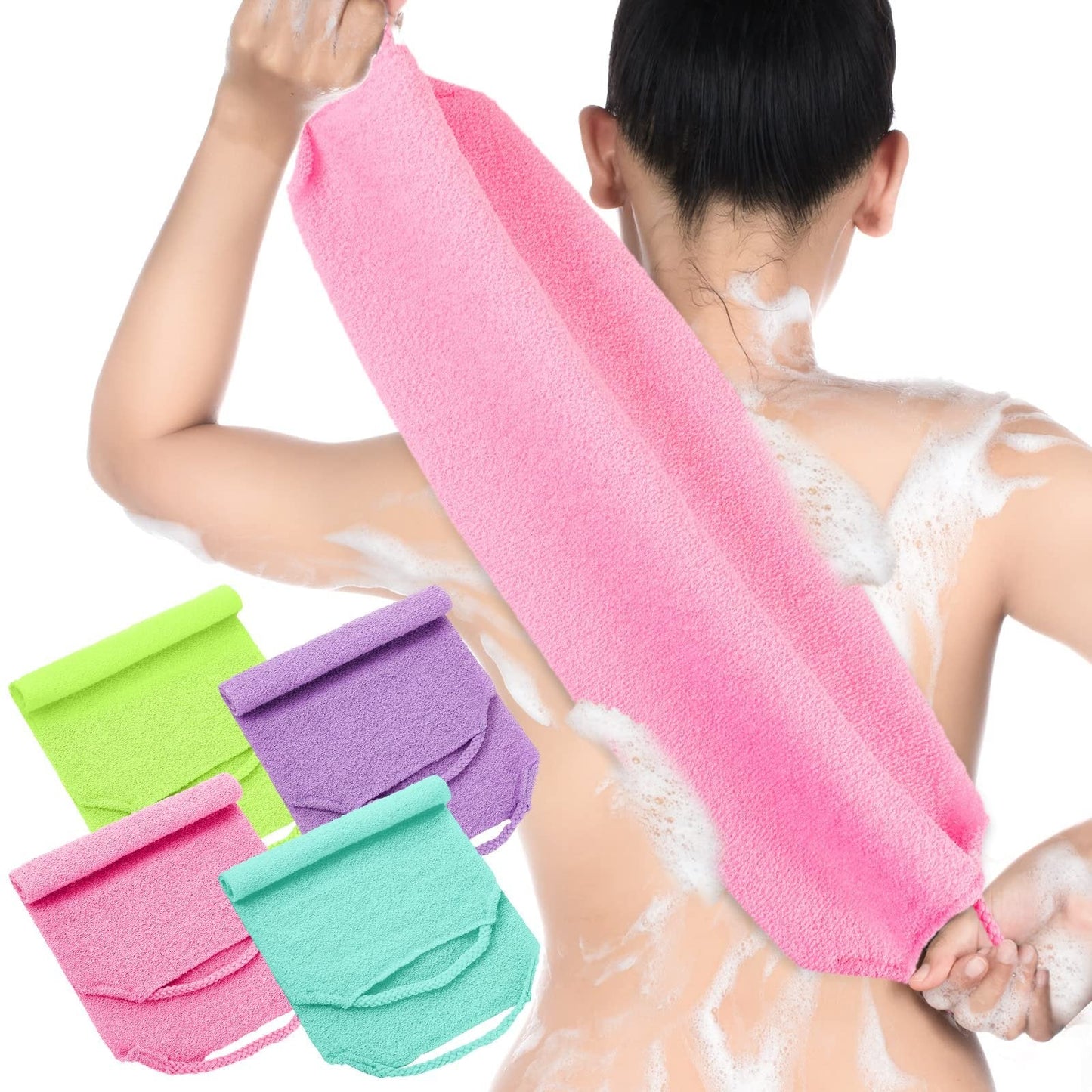 Last Day Promotion SAVE 49%🔥Stretchable Exfoliating Back Scrubber Washcloth