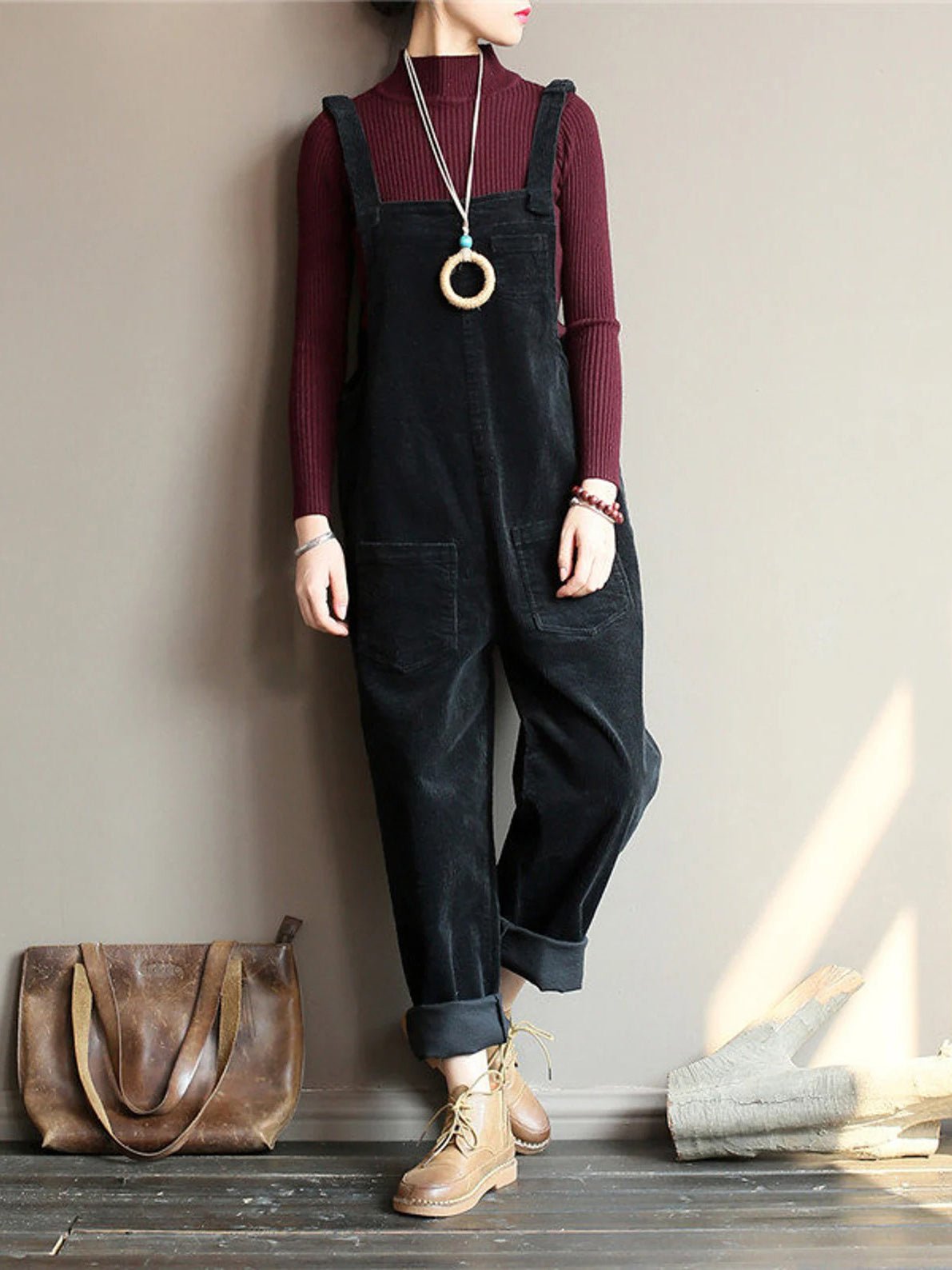 2024 NEW Wide Leg Corduroy Overalls