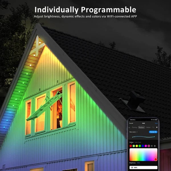 🎅 Early Christmas 49%OFF - Smart Rainbow LED Permanent Outdoor Light - Smart light 🎁