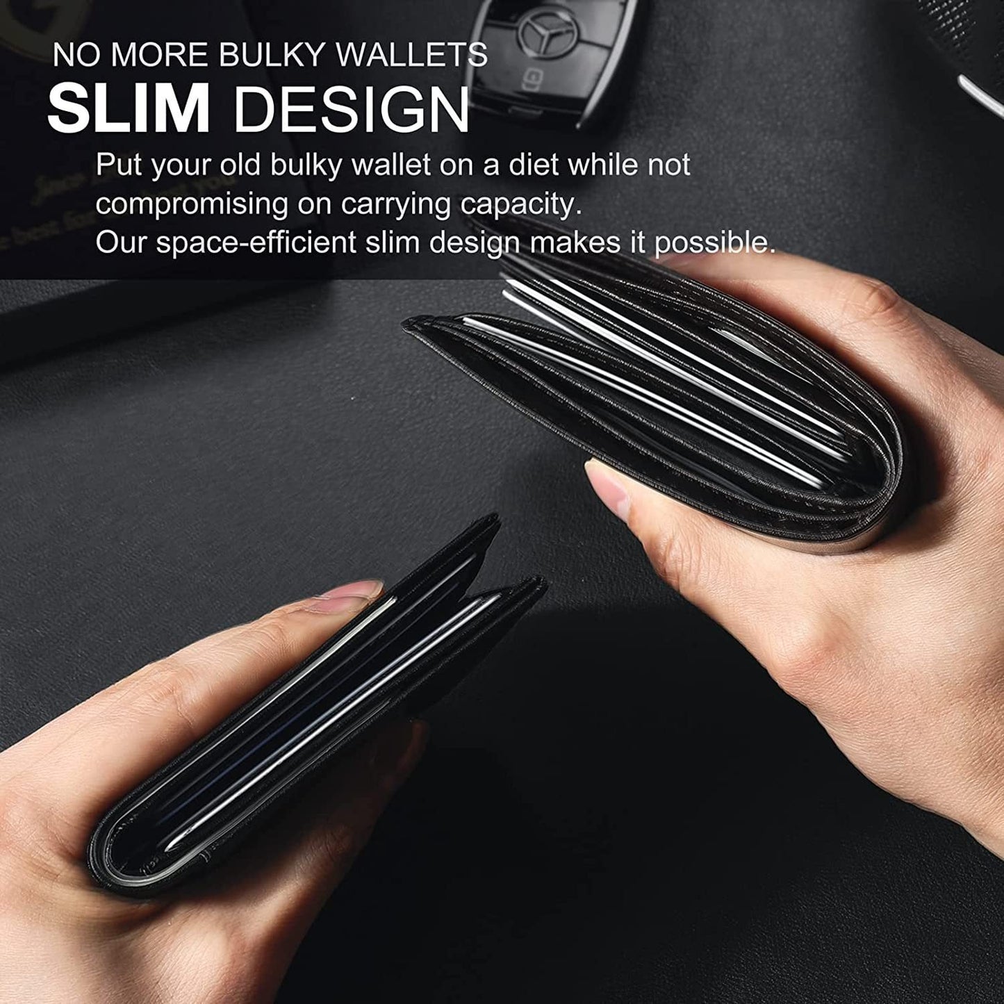 🔥Mens Slim Wallet RFID Blocking🔥