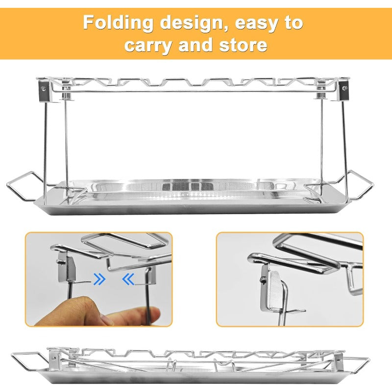 50% Off – Stainless Steel Chicken Leg Rack