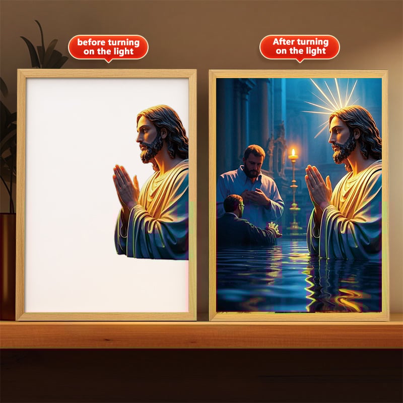 The Jesus Lamp( LED Painting Inspiring Jesus Painting Decorative Lights)