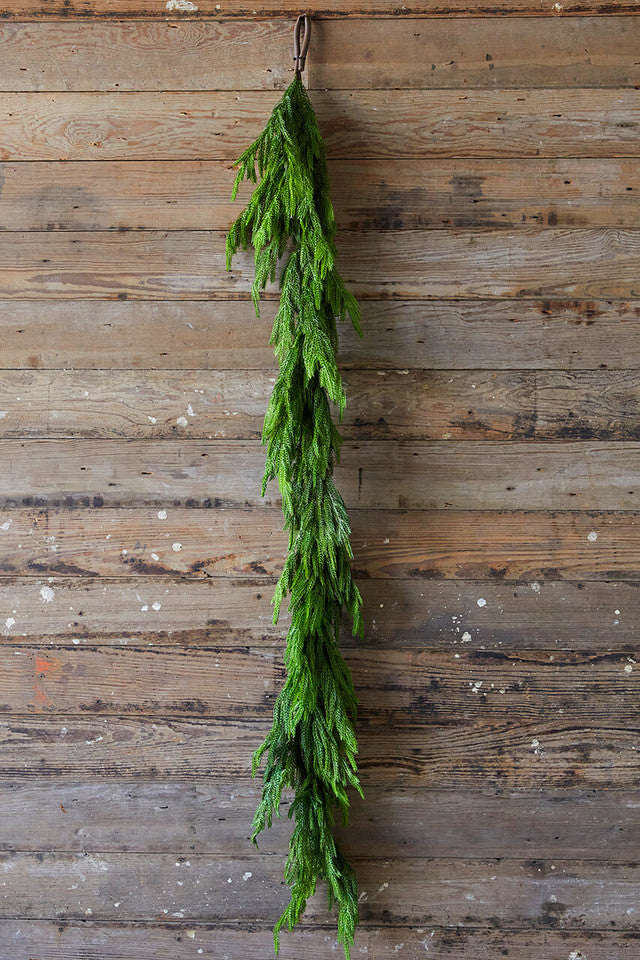 💥Christmas Special Sale-Real touch deluxe norfolk pine garland