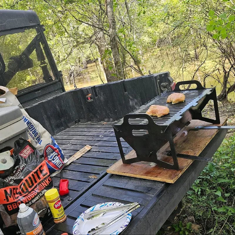 🏆 50K+ SOLD! – Almost Gone💥Slot Grill - Collapsible BBQ Grill for Easy Storage Steel