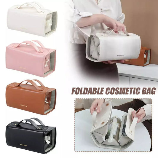 TO DAY 49% OFF Leather Waterproof Cosmetic Bag