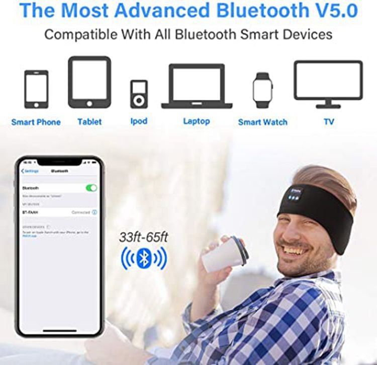 Bluetooth Earphones Sports Sleeping Headband