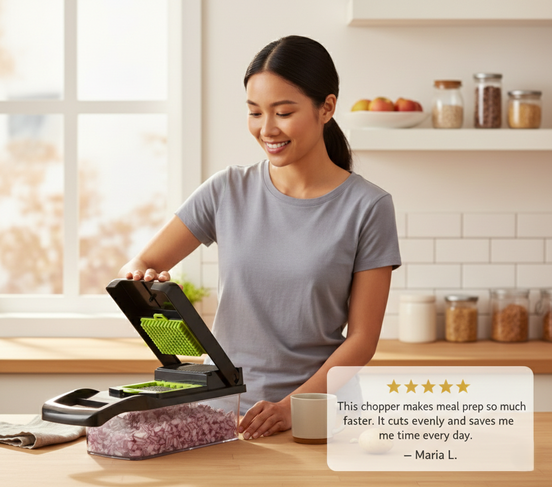 🔥Limited-Time Offer🔥14-in-1 Stainless Steel Vegetable Chopper & Dicer