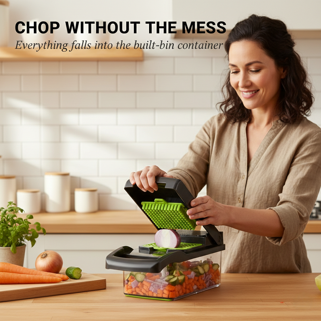 🔥Limited-Time Offer🔥14-in-1 Stainless Steel Vegetable Chopper & Dicer