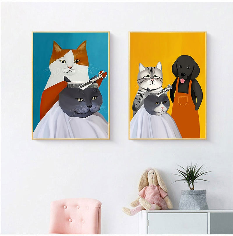 Cats Doing Things - Cat Artwork