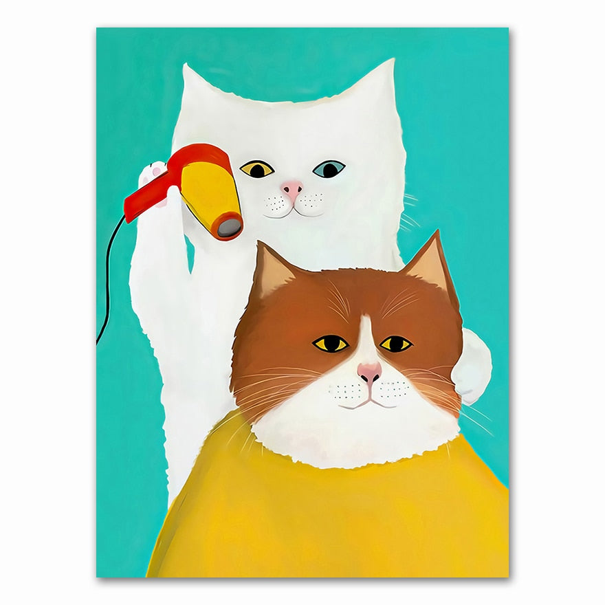 Cats Doing Things - Cat Artwork