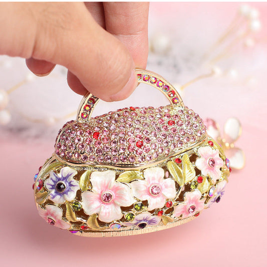 Handmade Enamel Craft Creative Home Decoration Trinkets Jewelry Box Ring Box