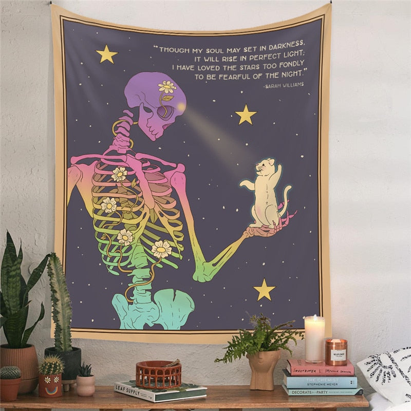 Sun Moon Tarot Tapestry Wall Hanging