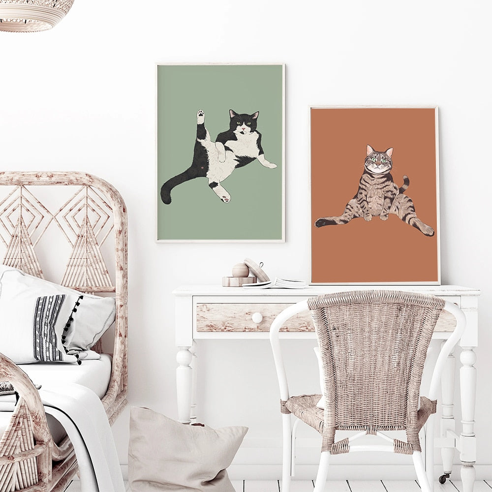 Chill Funny Cat Canvas