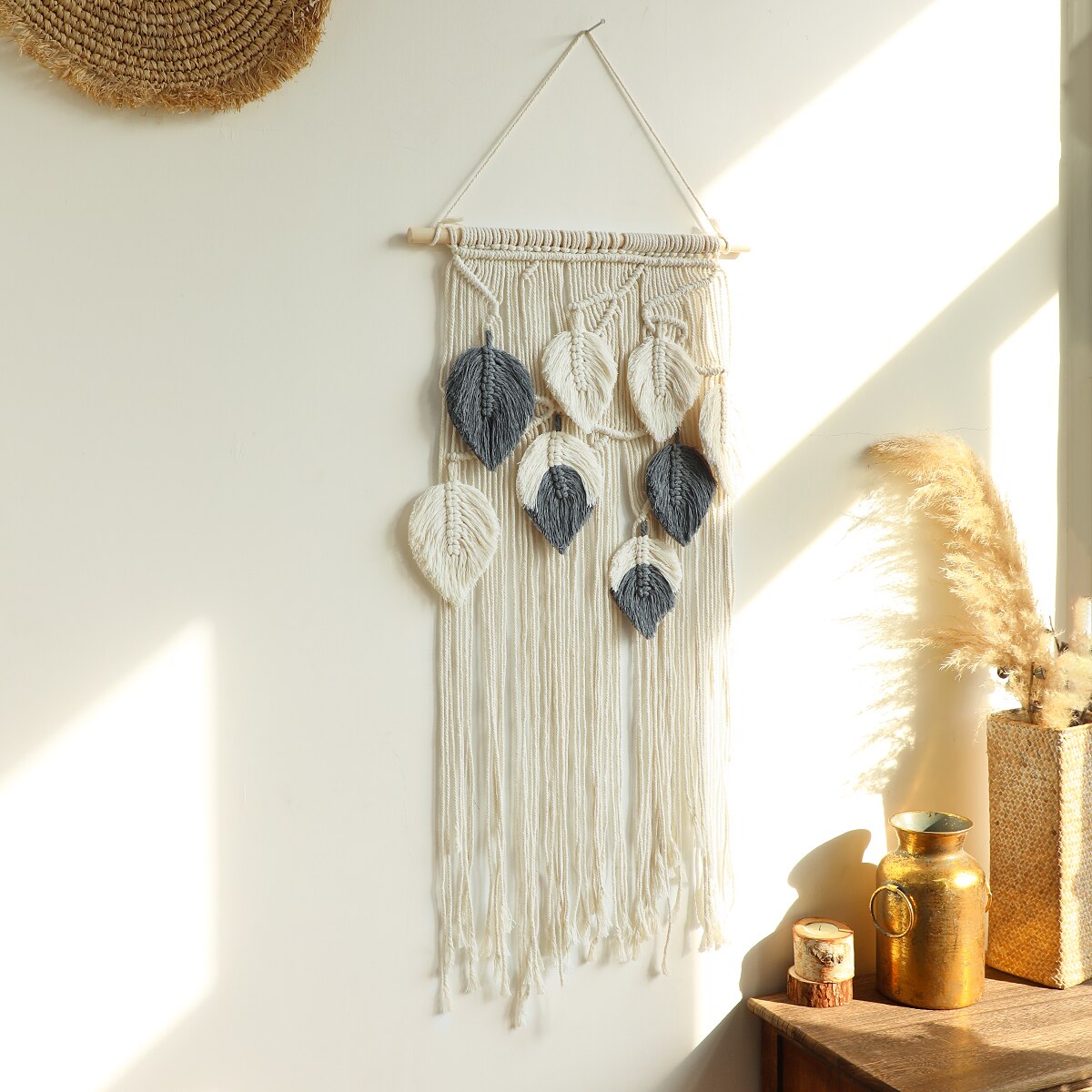 Leaf Wall Macrame Tapestry