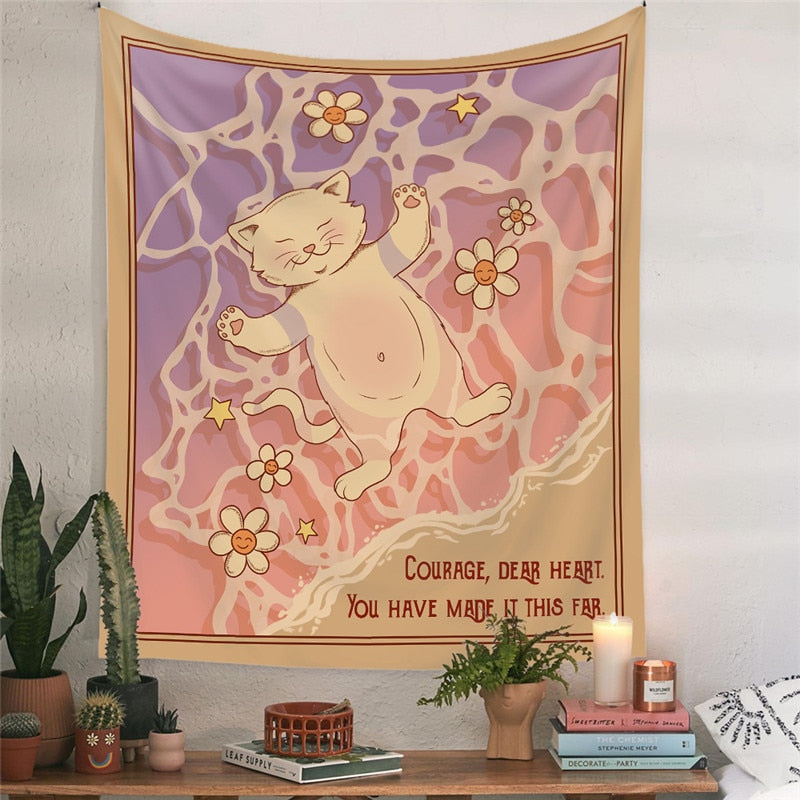 Sun Moon Tarot Tapestry Wall Hanging