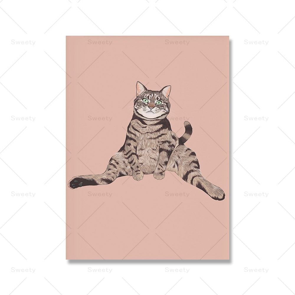 Chill Funny Cat Canvas