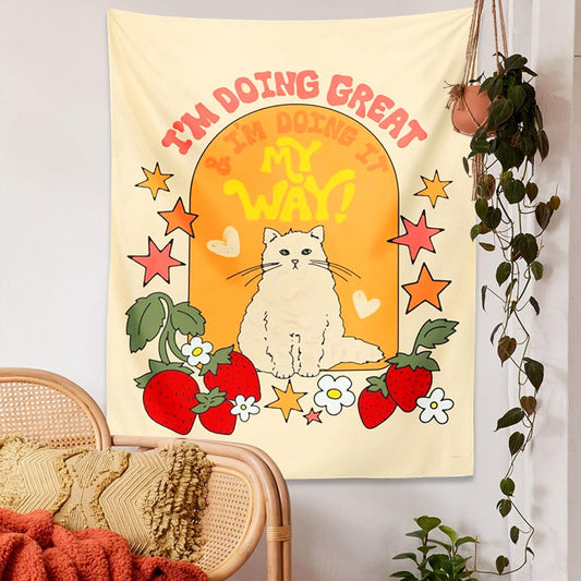 Cute Cat Tapestry