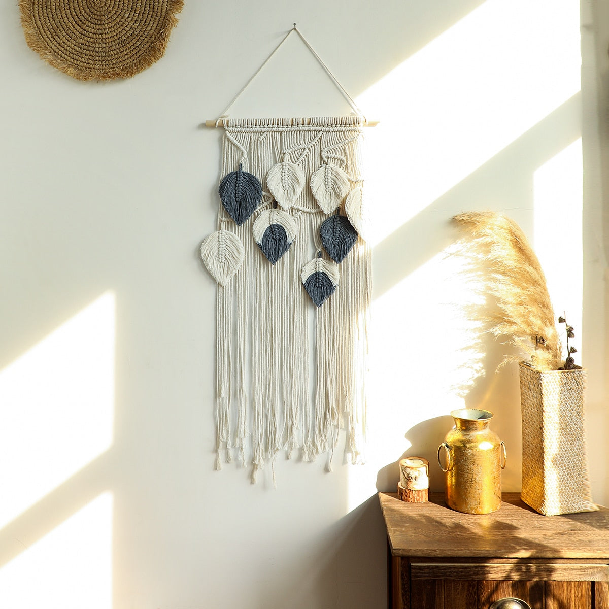 Leaf Wall Macrame Tapestry