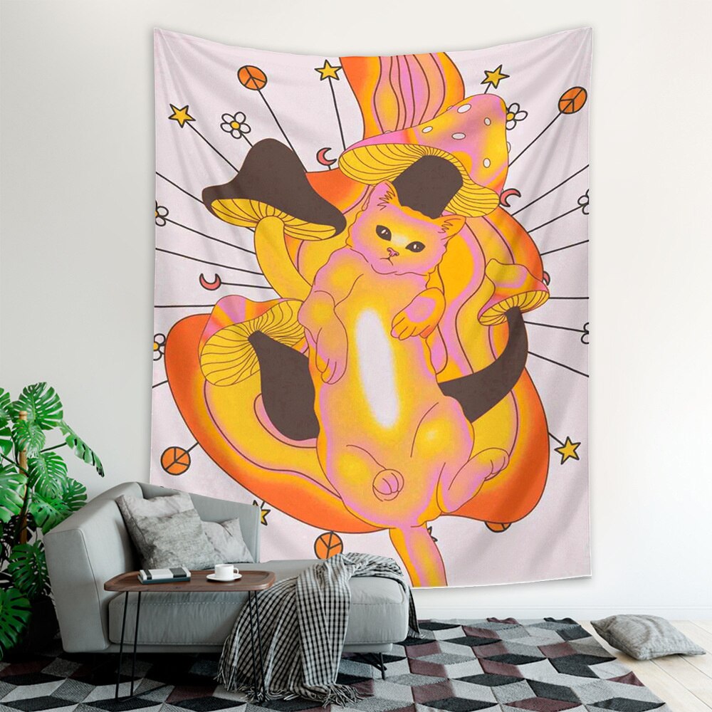 Sun Moon Tarot Tapestry Wall Hanging