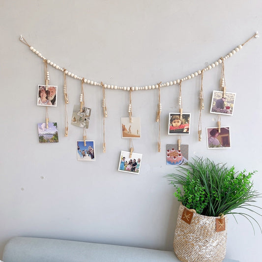 Boho Wall Photo Display