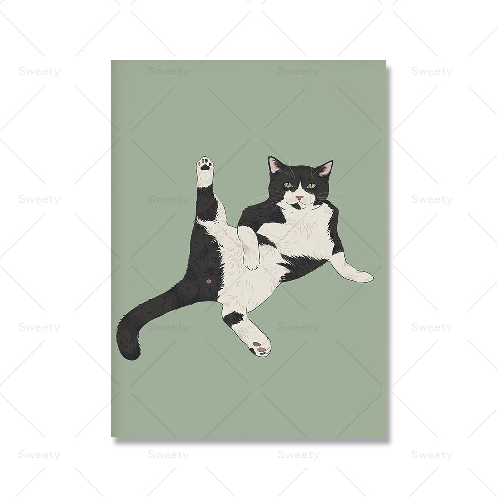 Chill Funny Cat Canvas