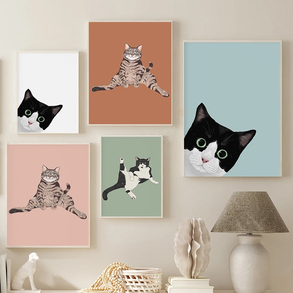 Chill Funny Cat Canvas