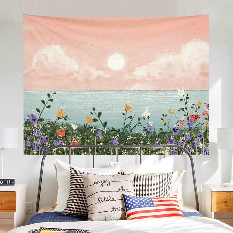 Stunning Oil Painting Scenery Tapestry