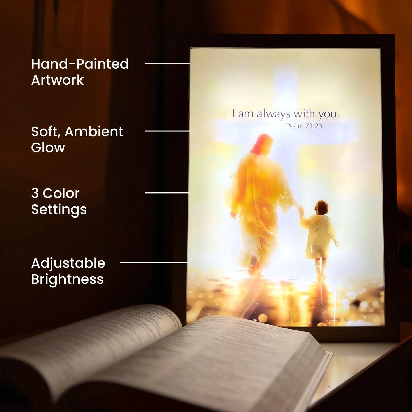 The Jesus Lamp( LED Painting Inspiring Jesus Painting Decorative Lights)