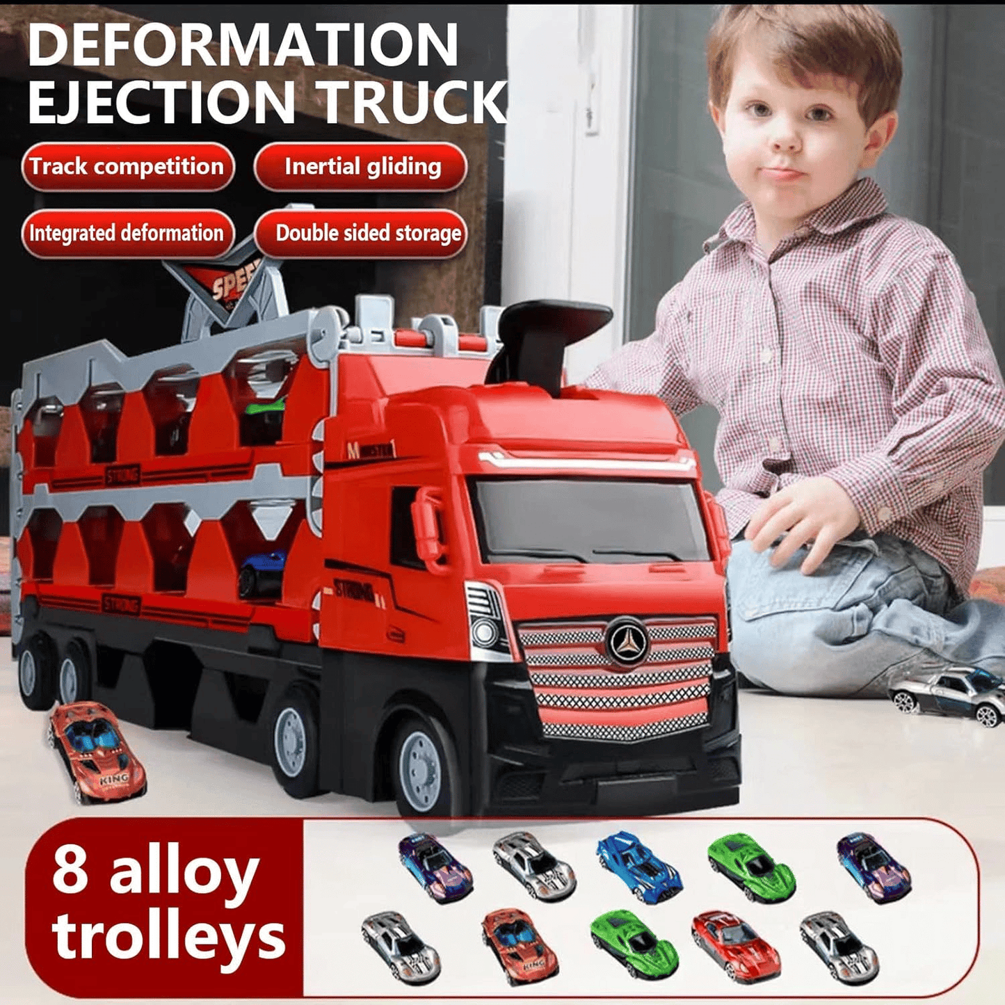 Catapulting Racing Track with Cars