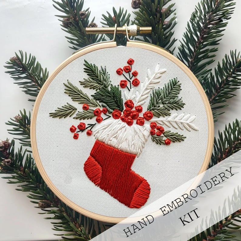 Christmas Embroidery KIT