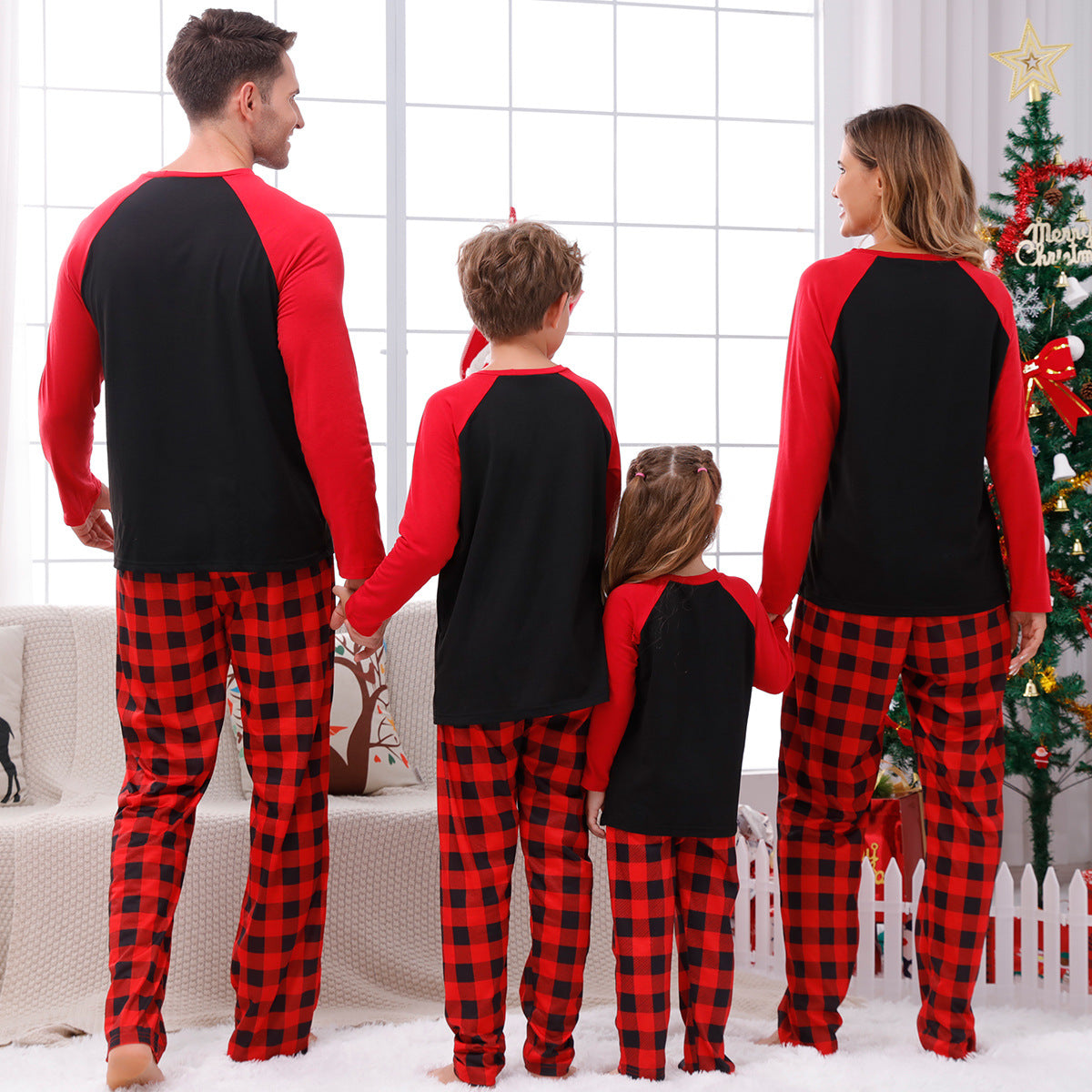 🎄 Early Christmas Pre-Sale -Christmas Elements Print Family Pajama Sets