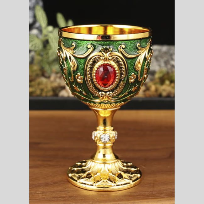 Vintage Metal Wine Cups