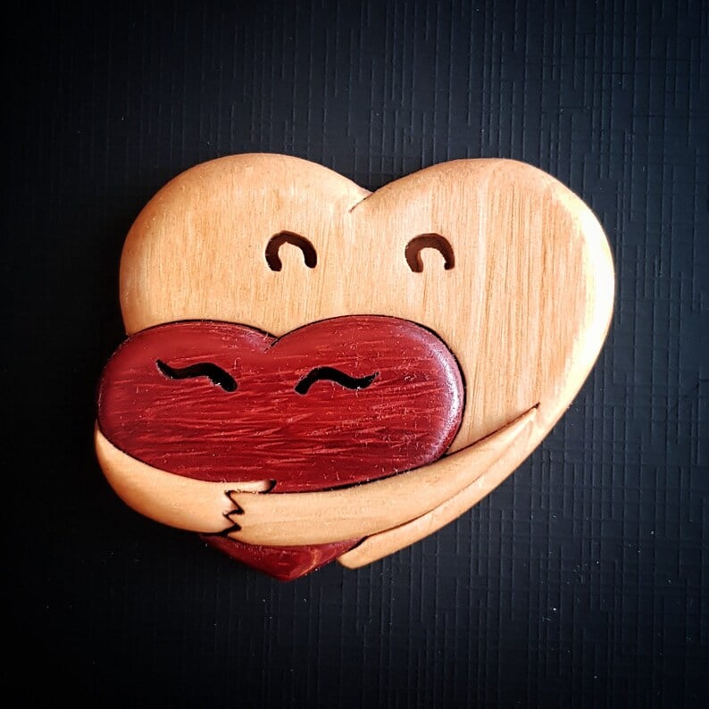 🔥A Hug From My Heart For You (Handmade Wood Carvings)