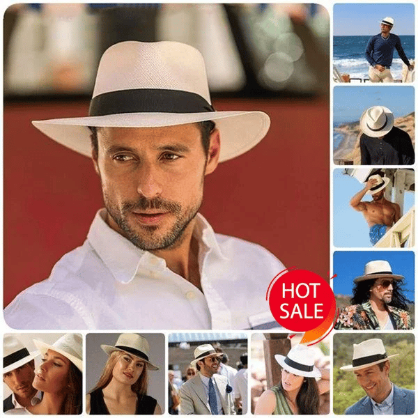 🔥Last Day Promotion🔥--🌿Unisex Classic Panama Hat-Delicate Hand Knitting