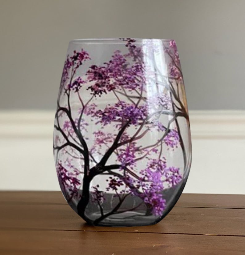 🔥HOT SALE NOW 49% OFF - Four Seasons Tree Wine Glasses - Hand Painted Art