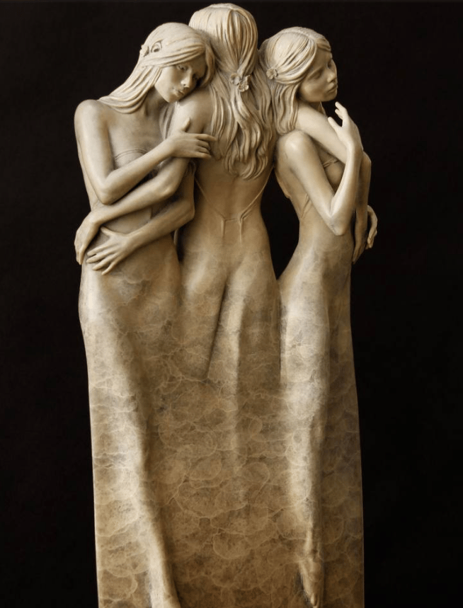 Sculpture of Three Goddess Embracing