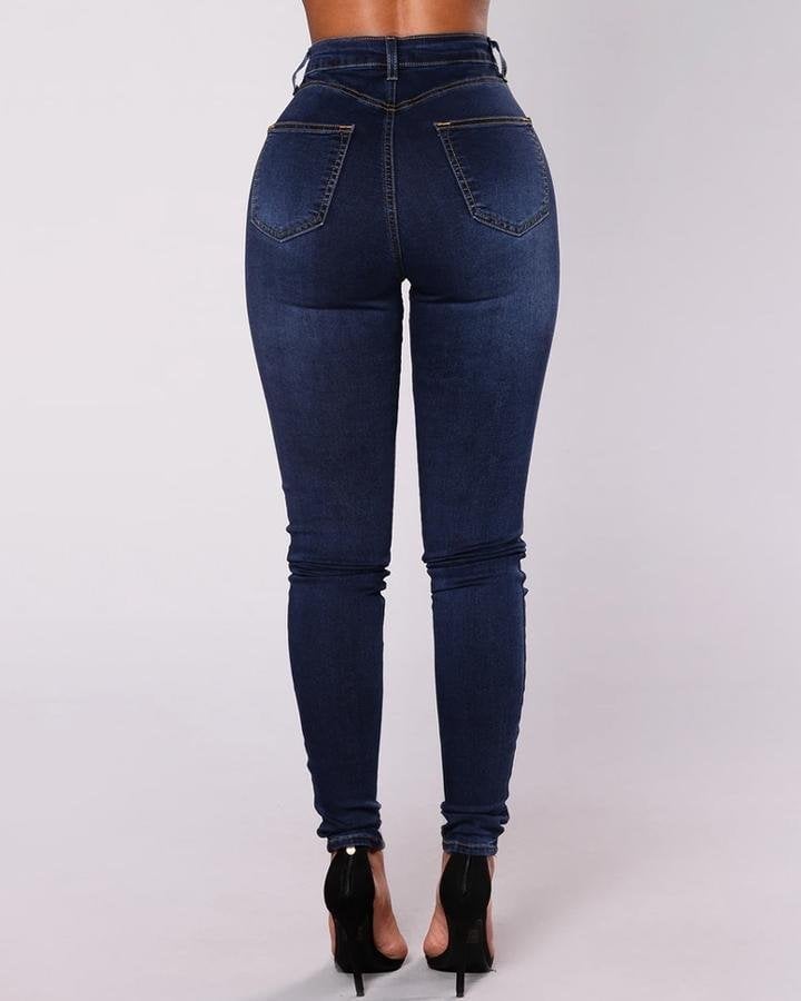 💓Double Breasted High Waist Skinny Jeans ✈BUY 2 FREE SHIPPING