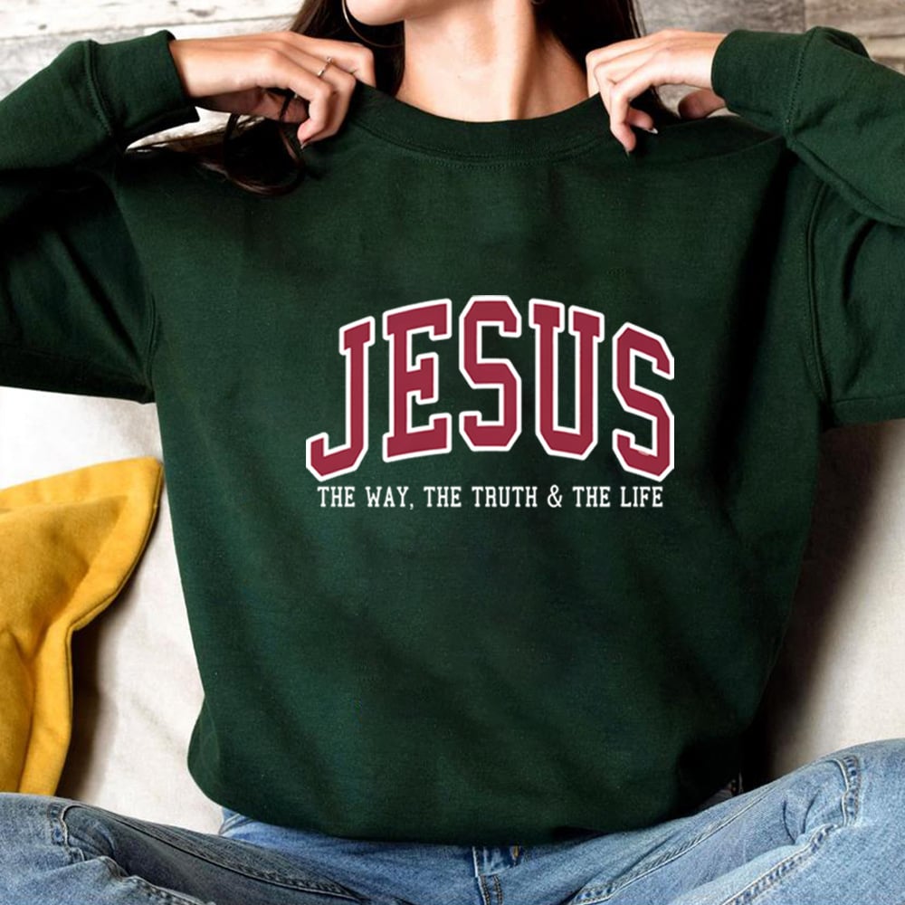 Christian Jesus Faith Crew-Neck Sweatshirt