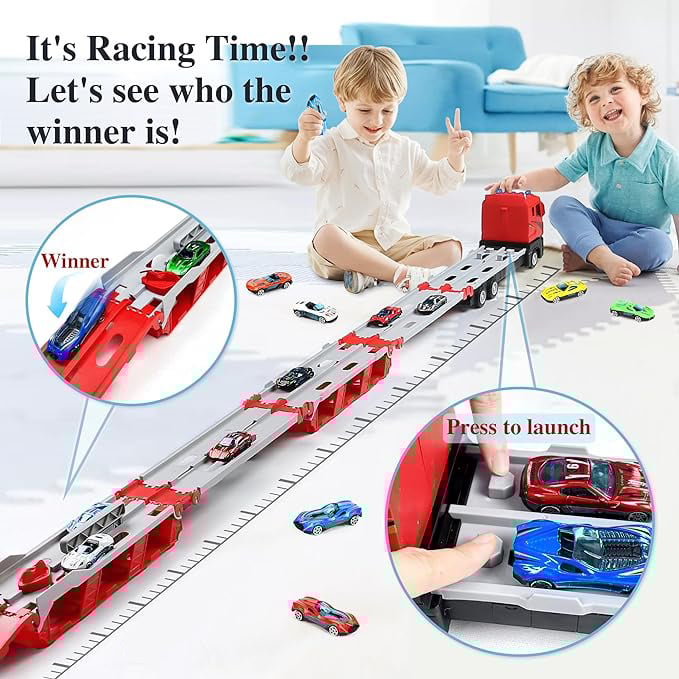 Catapulting Racing Track with Cars