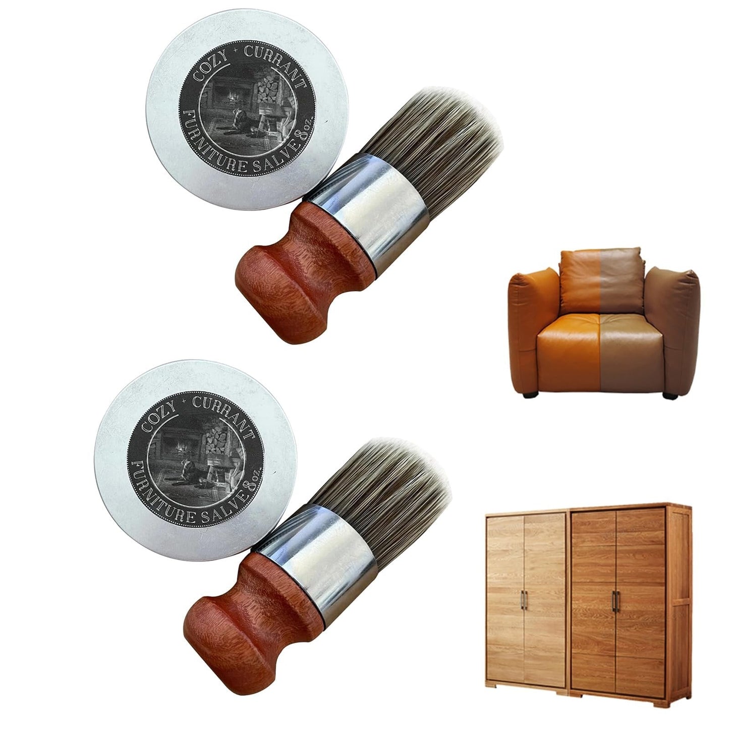 🎁 LAST DAY SALE 50% OFF 🔥 Leather & Furniture Repair Salve + Applicator Brush