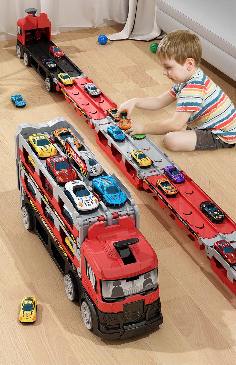 Catapulting Racing Track with Cars