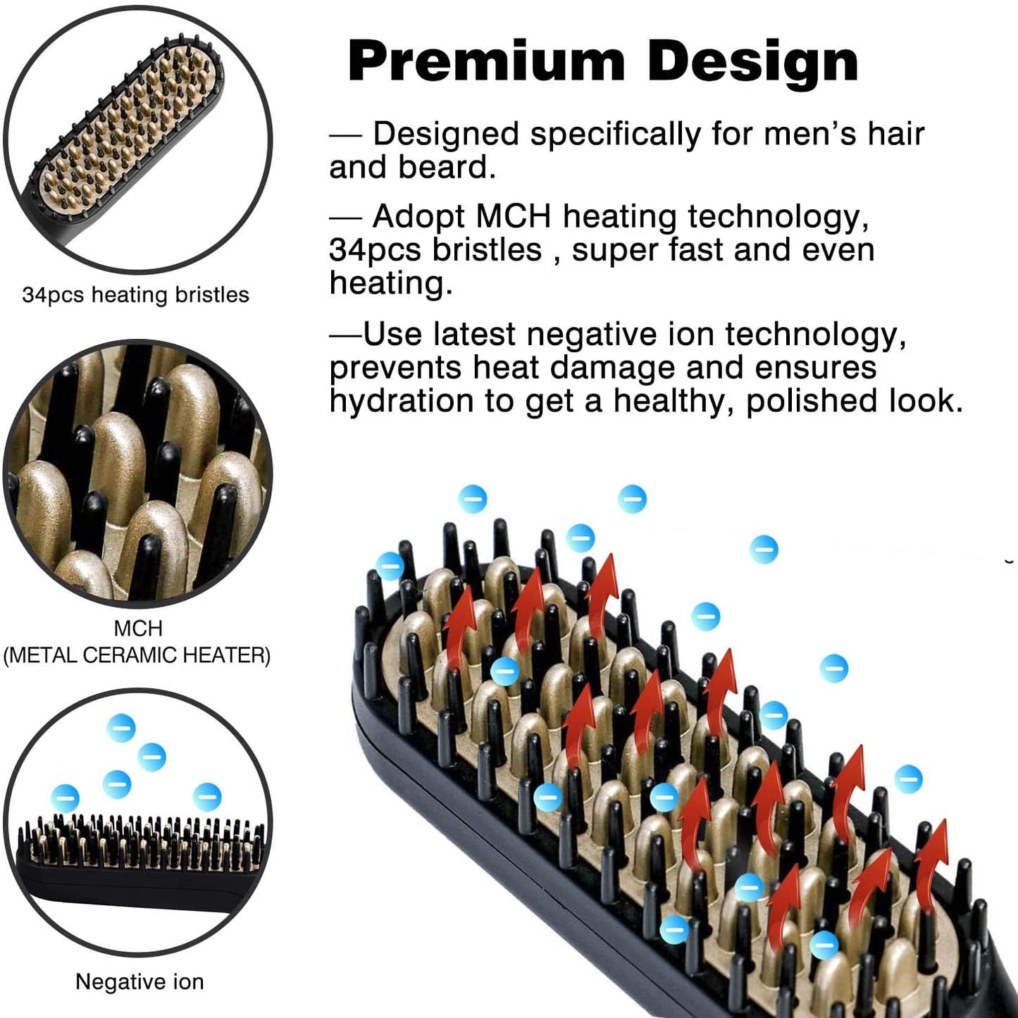 PROFESSIONAL BEARD STRAIGHTENING COMB 2.0