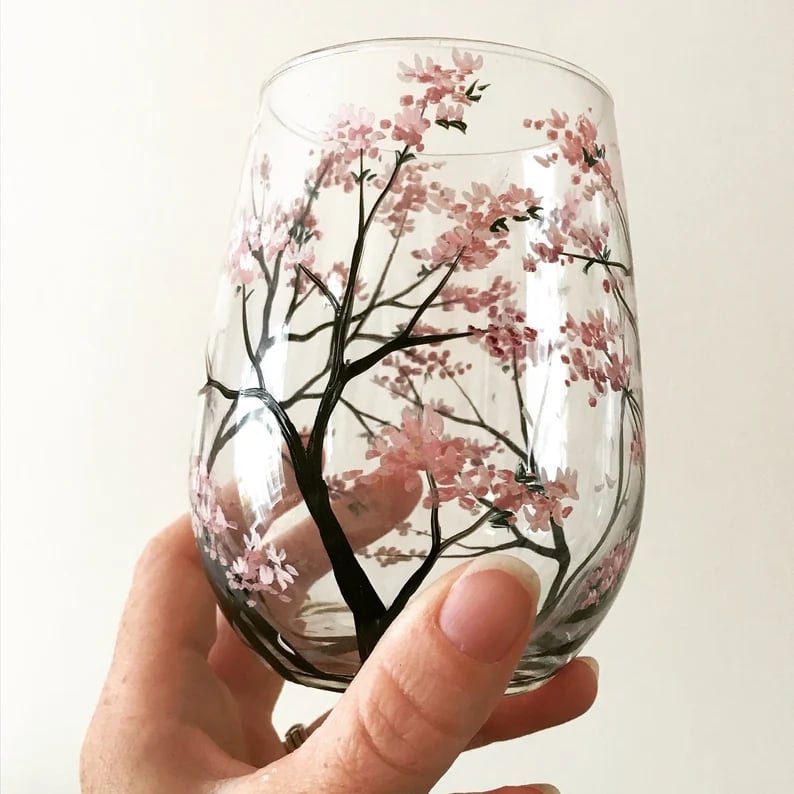 🔥HOT SALE NOW 49% OFF - Four Seasons Tree Wine Glasses - Hand Painted Art