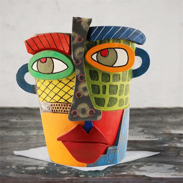 🔥 Last Day 49% OFF 😍 Handmade Brutalist Abstract Beauty Face Flower Pot - Buy two and get free shipping!