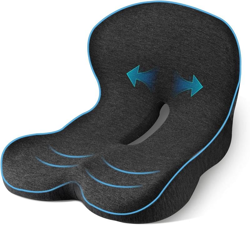 💎 40% OFF! 💎 Non-Slip Memory Foam Seat Cushion – Sciatica Relief, Breathable Mesh & Universal Fit for Car, Office & Wheelchair