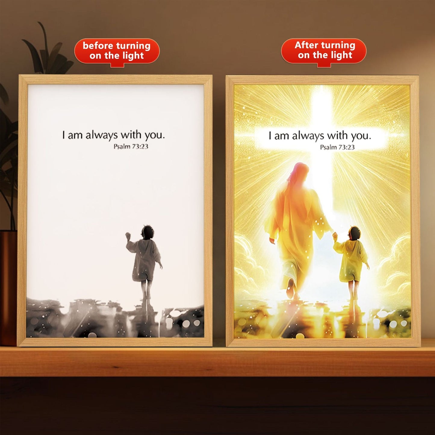 The Jesus Lamp( LED Painting Inspiring Jesus Painting Decorative Lights)