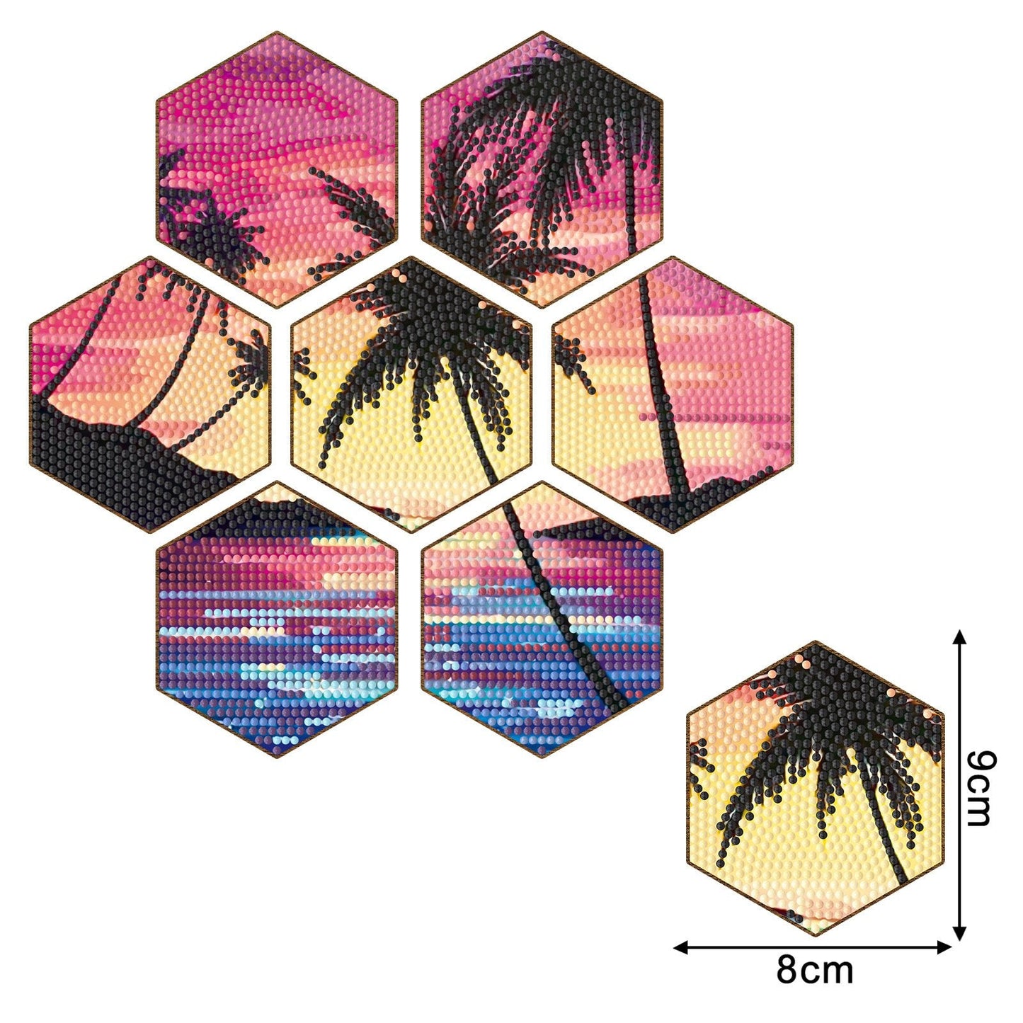 💖Stackable DIY Honeycomb Shape Cup Mat