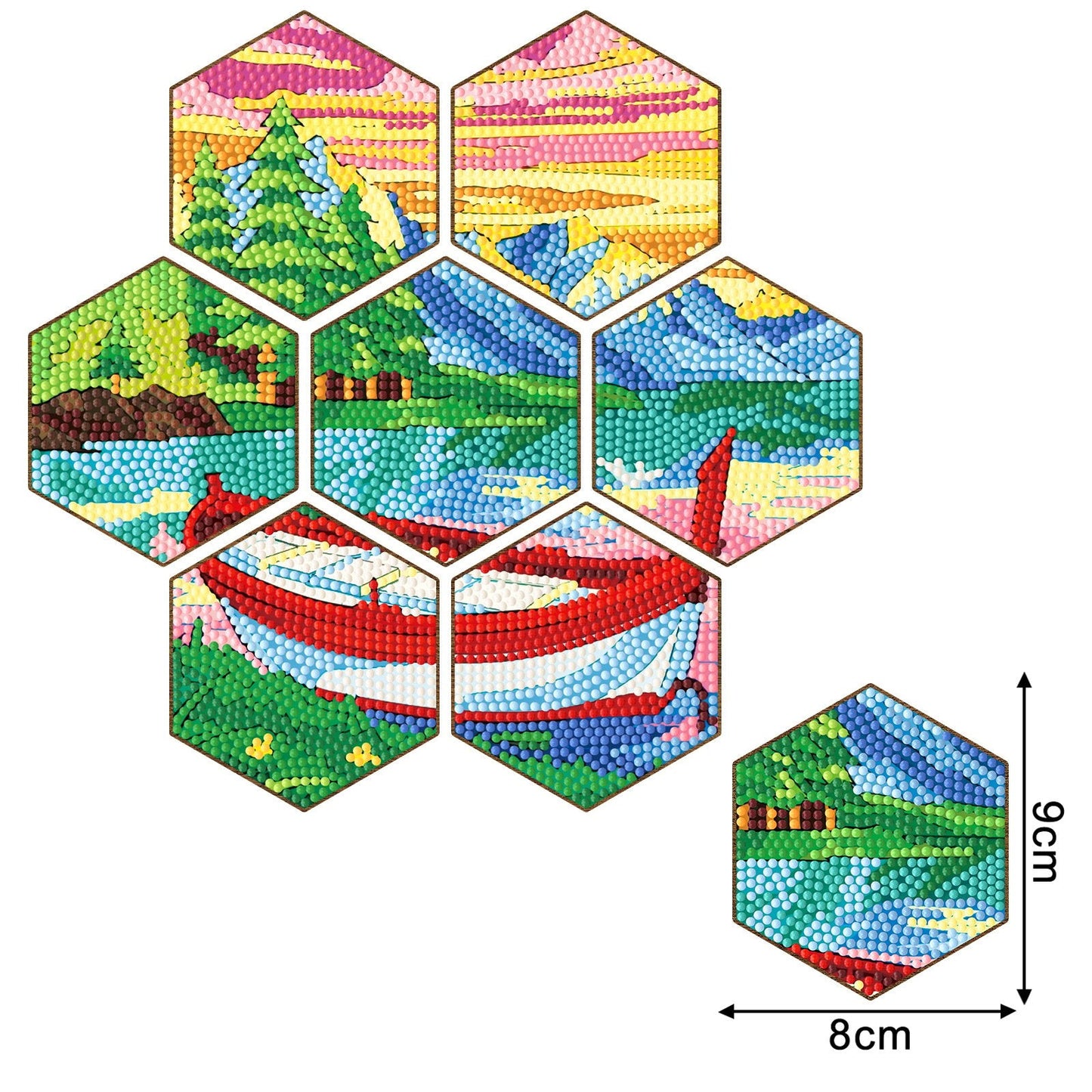 💖Stackable DIY Honeycomb Shape Cup Mat
