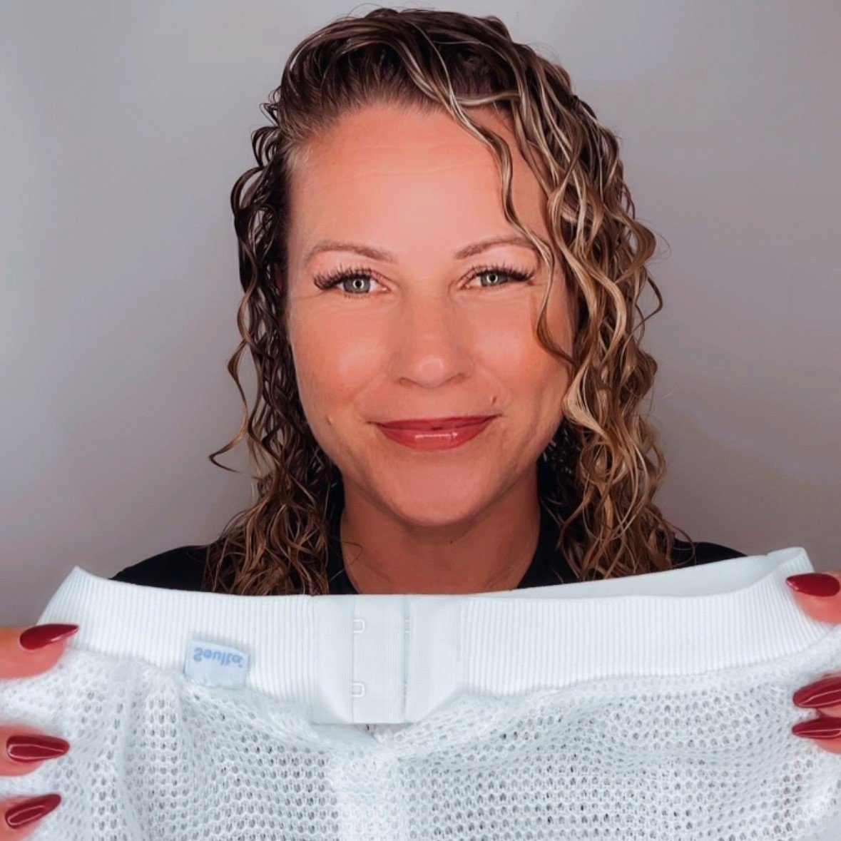 Net Plopping Cap For Drying Curly Hair